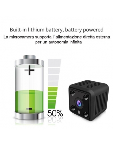 Telecamera spia wifi infrarossi...