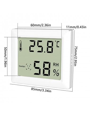 Termometro per interni igrometro con...