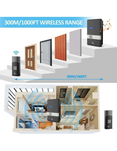 1byone Campanello Casa Senza Fili  1... 1byone Campanello Casa Senza Fili  1...