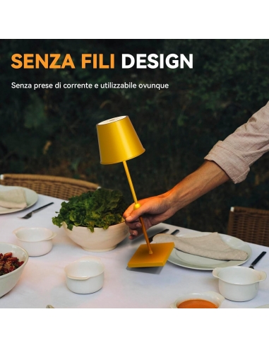 HUIVEOO LED Lampada da tavolo senza...