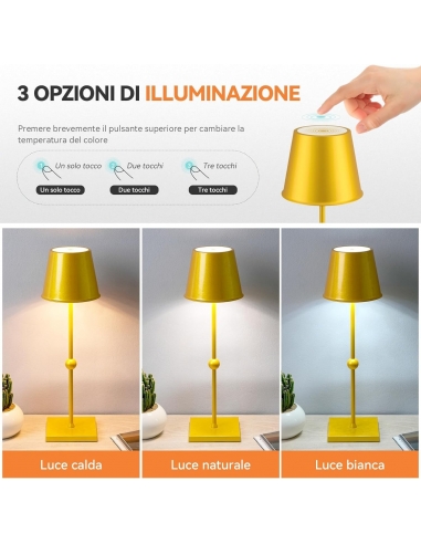 HUIVEOO LED Lampada da tavolo senza...