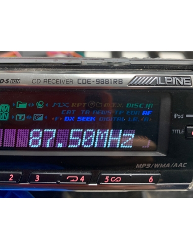 Alpine CDE-9881RB SintoCD / MP3 / WMA...