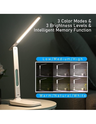 T802C Lampada da Scrivania LED con... T802C Lampada da Scrivania LED con...