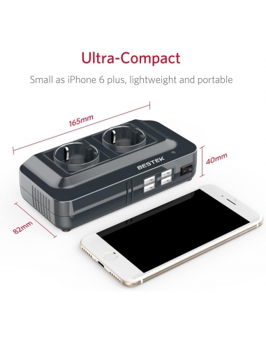 BESTEK MRI2013NU 200W Inverter Auto...