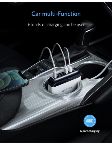 BESTEK Caricabatteria da auto 86 W...