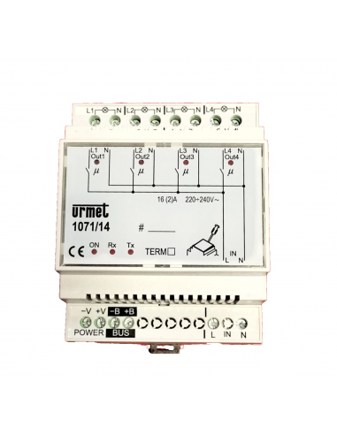 Urmet 1071/14 Modulo relè elettronico... Urmet 1071/14 Modulo relè elettronico...