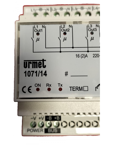Urmet 1071/14 Modulo relè elettronico... Urmet 1071/14 Modulo relè elettronico...