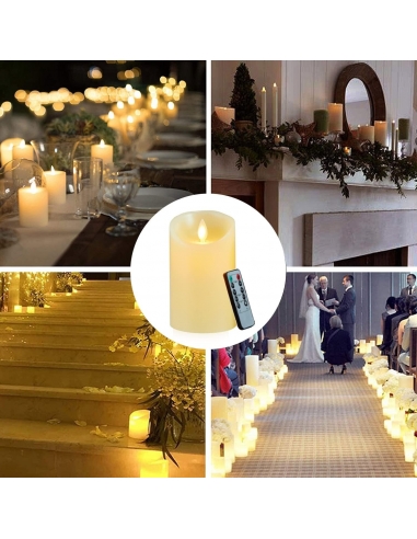 2x Candele decorativa LED Telecomando... 2x Candele decorativa LED Telecomando...