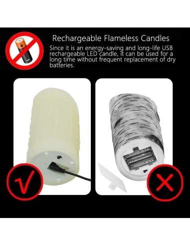2x Candele decorativa LED Telecomando... 2x Candele decorativa LED Telecomando...
