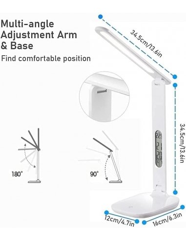 T802C Lampada da Scrivania LED con... T802C Lampada da Scrivania LED con...