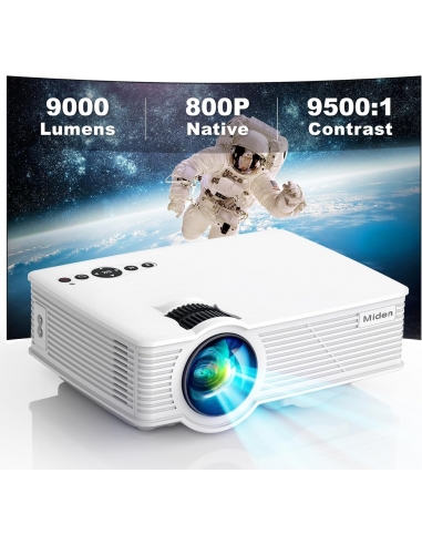 Miden GP9 Mini Proiettore 1080P Full...