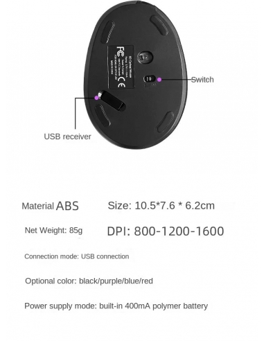 Heayzoki Mouse Verticale Ergonomico... Heayzoki Mouse Verticale Ergonomico...