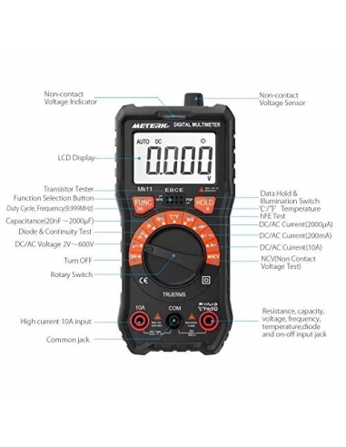 METERK MK11 - MULTIMETRO DIGITALE... METERK MK11 - MULTIMETRO DIGITALE...