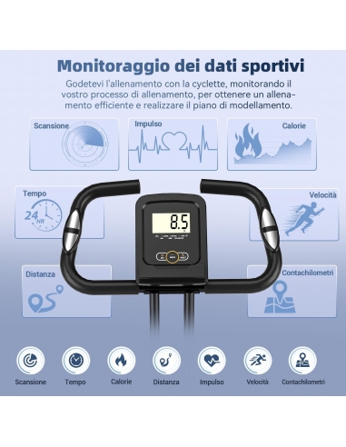 VANNECT Cyclette Pieghevole con... VANNECT Cyclette Pieghevole con...