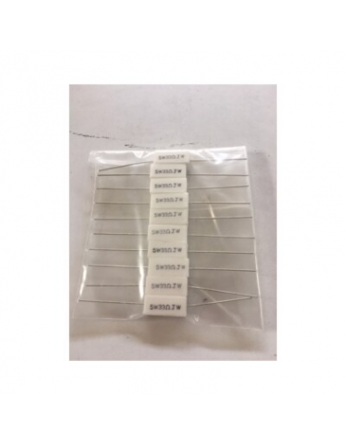 Kit 10 Resistenze Ceramiche 33 ohm 5... Kit 10 Resistenze Ceramiche 33 ohm 5...