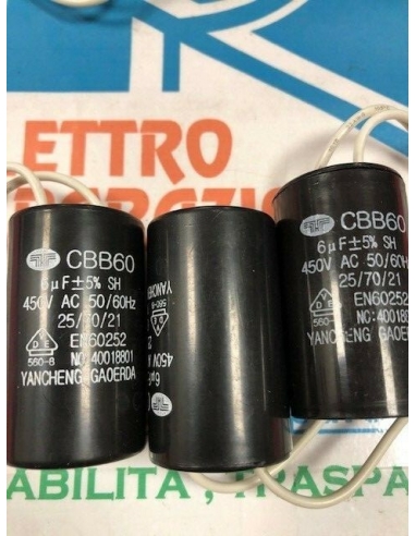 6mf 450v Condensatore per motori (3...