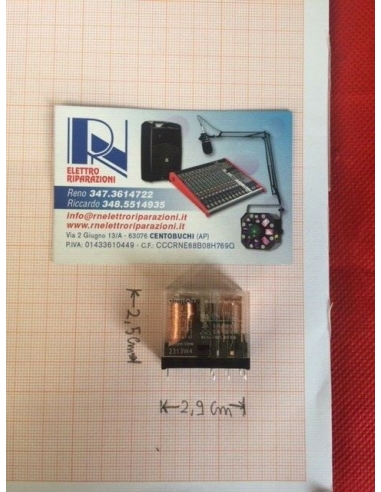 10 pcs Relè 24V 5A monostabile Omron...