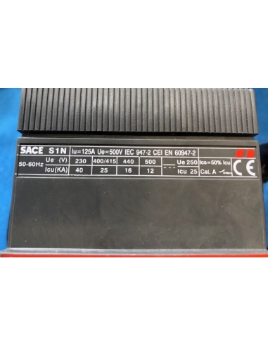 ABB SACE S1N lu125A Ue500V... ABB SACE S1N lu125A Ue500V...
