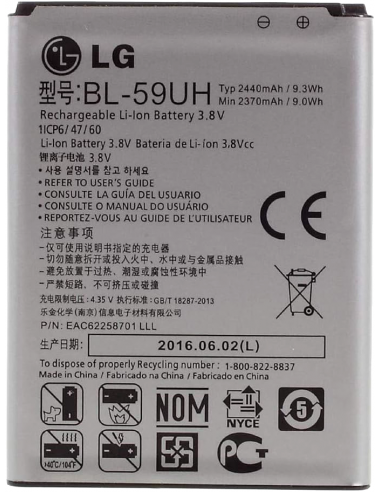 LG Batteria originale BL-59UH per G2... LG Batteria originale BL-59UH per G2...