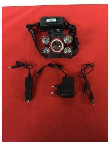 Torcia Lampada Frontale LED 2000LM...