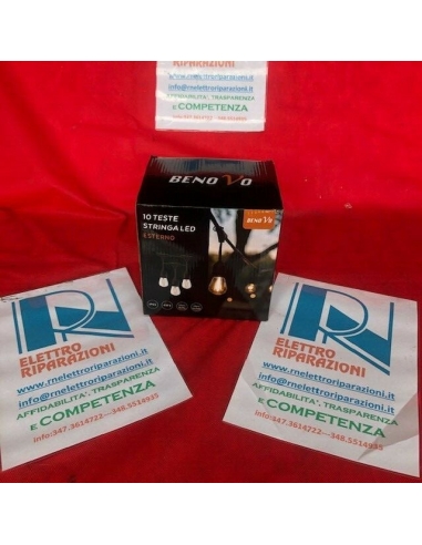 Catena luminosa E27 pendente con 10...