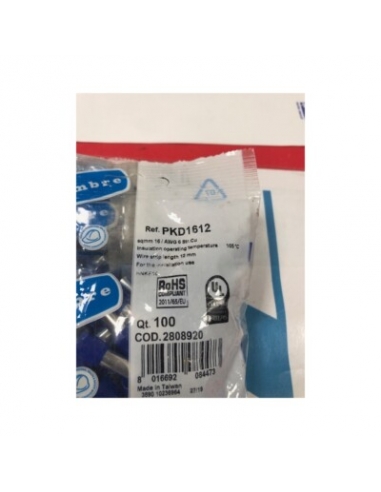 PKD-1612 TUBETTO ISOLATO 100pz PKD-1612 TUBETTO ISOLATO 100pz