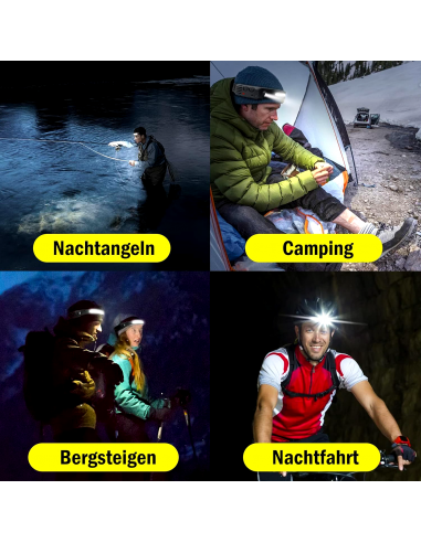 Lampada Frontale Torcia LED...