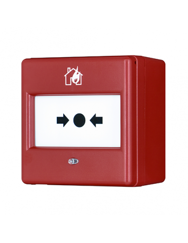 Punto di chiamata con vetro a rottura...