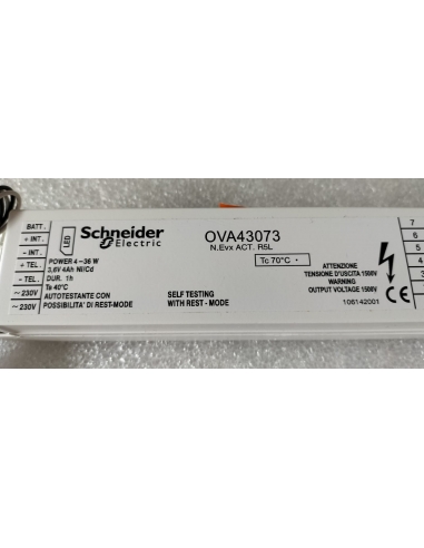 SCHNEIDER OVA 43073 3,6V 4Ah Batteria...