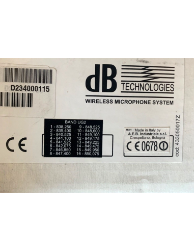 ANTENNA TRASMETTITORE Audio dB... ANTENNA TRASMETTITORE Audio dB...