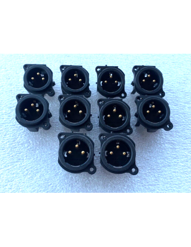 10pcs CONNETTORE XLR MASCHIO NEUTRIK... 10pcs CONNETTORE XLR MASCHIO NEUTRIK...