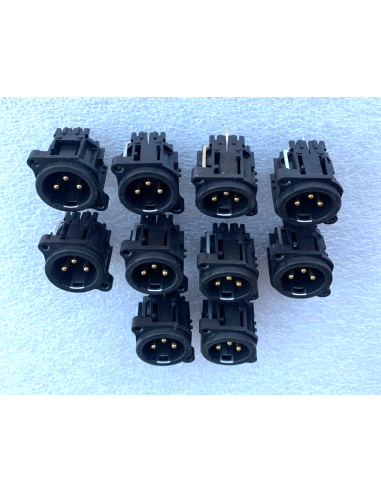 10pcs CONNETTORE XLR MASCHIO NEUTRIK... 10pcs CONNETTORE XLR MASCHIO NEUTRIK...