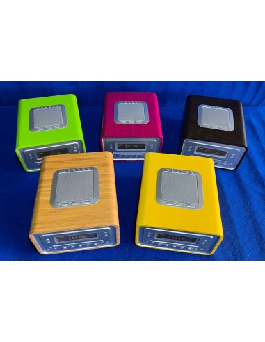 SONORO CUBO RADIO FINTA IN LEGNO...