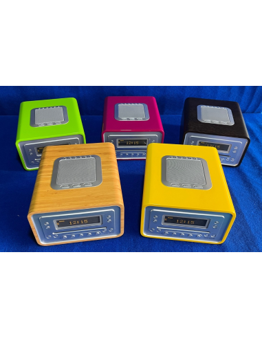 SONORO CUBO RADIO FINTA IN LEGNO...