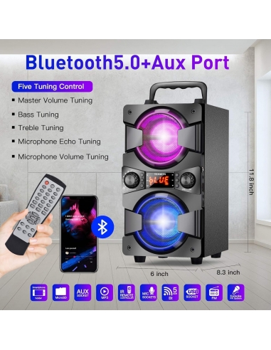 TENMIYA, A20 Altoparlante Bluetooth...