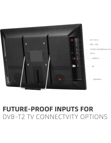 KCR TV digitale portatile DVB-T2,...
