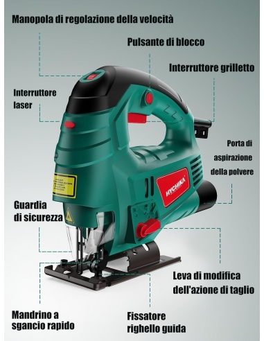 HYCHIKA M1Q-DU16-80 Seghetto...