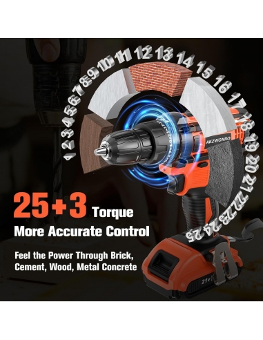 AKZWOXRO MR3705T Trapano Avvitatore...