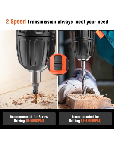 AKZWOXRO MR3705T Trapano Avvitatore...