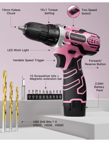 Fahefana Trapano Avvitatore Batteria...