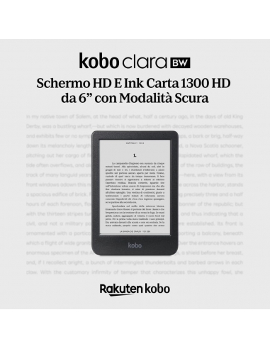 Kobo Clara BW eReader Display...