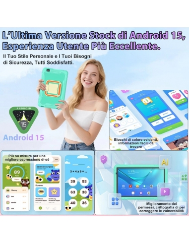 JUEDUR R500 Android 15 Tablet, 10...