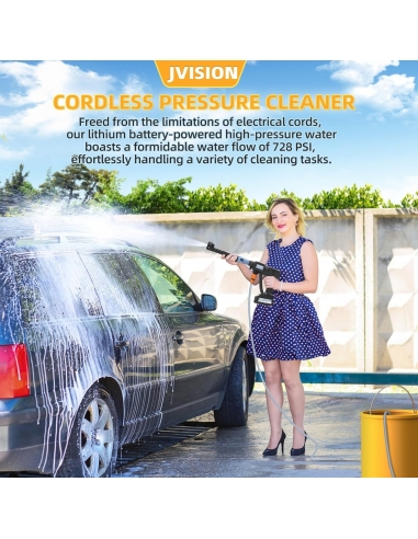 JVISION Idropulitrice a Batteria, 21V...