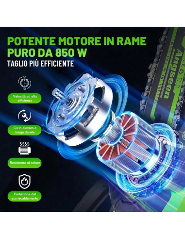 Angseen SY-LT05 Motosega a Batteria...