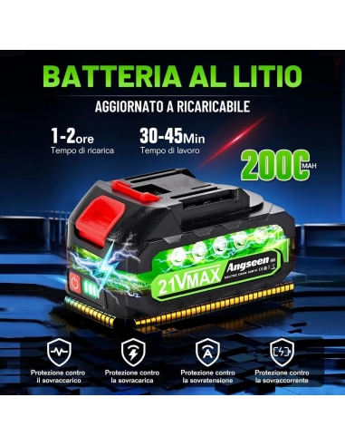 Angseen SY-LT05 Motosega a Batteria...