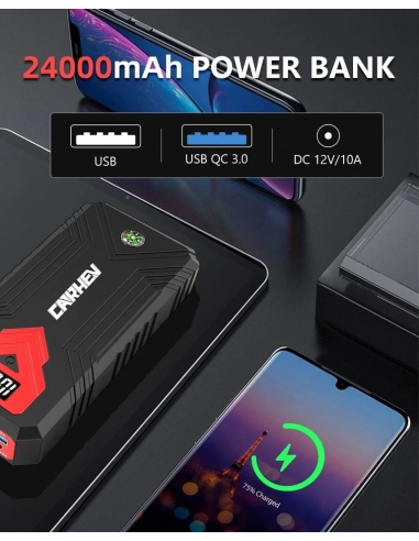 CARHEV JS01 3000A Avviatore Batteria,...