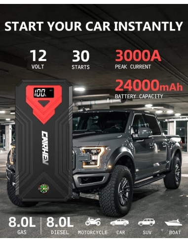 CARHEV JS01 3000A Avviatore Batteria,...