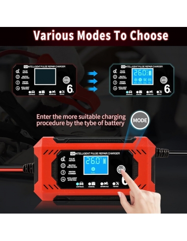 YIFELL H6CS Caricabatterie Auto, 6A...