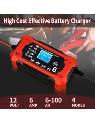 YIFELL H6CS Caricabatterie Auto, 6A...