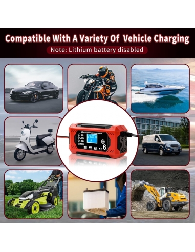 YIFELL H6CS Caricabatterie Auto, 6A...